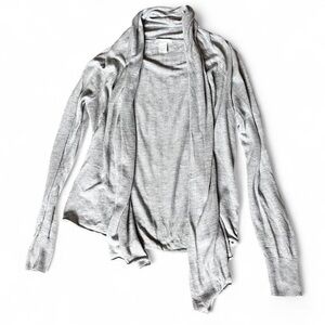 H&M Basic Women’s Light Grey Open Cardigan Size Small